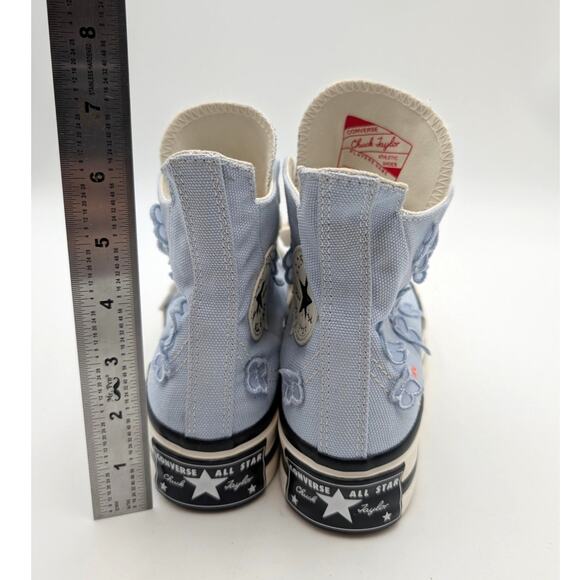 Converse Chuck 70 Plus 3D Flowers Unisex High Top Shoes Blue Size USW5/M3 EU35 - Picture 4 of 11